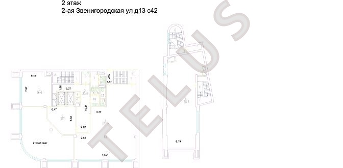 Продается торговое помещение 7618 м², Москва, ул. Звенигородская 2-я, 13 с.42, ID объекта 6598 - 11