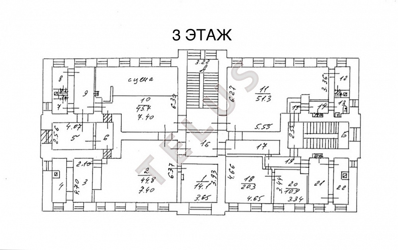 Продается торговое помещение 1558.30 м², Москва, пр-кт Комсомольский, ID объекта 7812 - 24