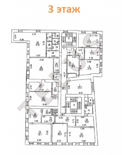   ул. Якиманка Б., 23.Офисные помещения, ID объекта 4305 - 9