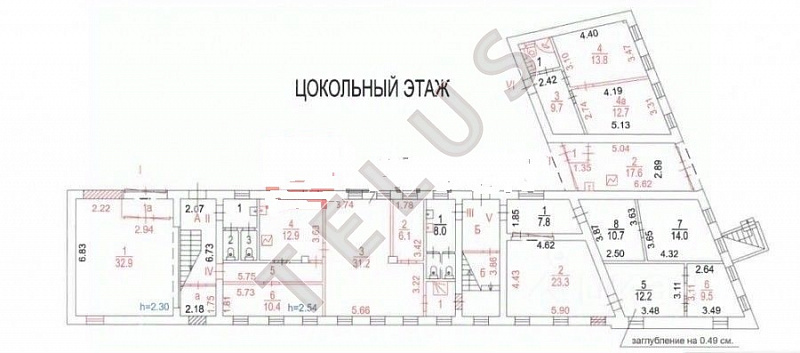 Продается торговое помещение 610.10 м², Москва, ул. Старая Басманная, 23/9С2, ID объекта 7819 - 11