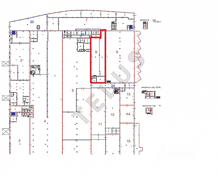 Продается склад 787.30 м², МО, Город Подольск ул. Ленина, 1к13, ID объекта 7839 - 14