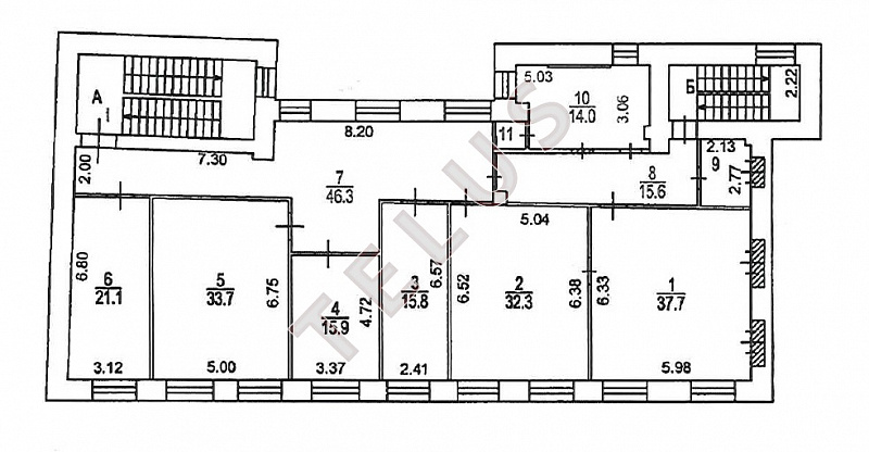 Продается торговое помещение 1317 м², Москва, ул. 6-й Монетчиковский, 8 стр.1, ID объекта 7859 - 14