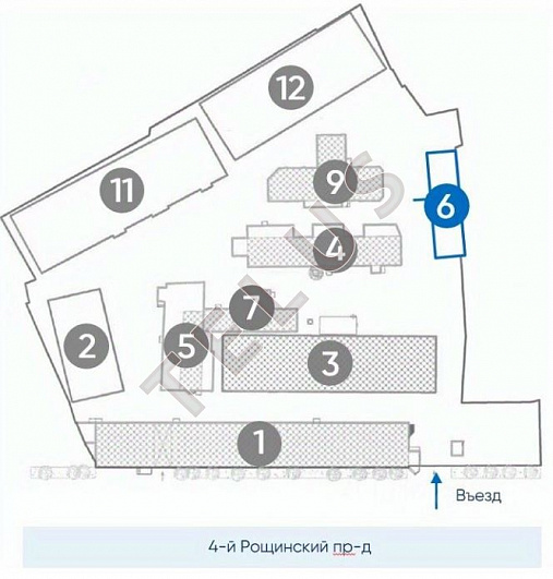   проезд 4-й Рощинский, 20с6.Производственные помещения, ID объекта 8386 - 7