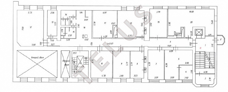 Продается офис 3331 м², Москва, ул. Мясницкая, 13С1, ID объекта 7809 - 22