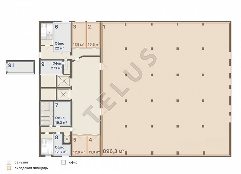 Продается склад 5583.40 м², МО, Город Жуковский ул. Луч, 6, ID объекта 7866 - 18