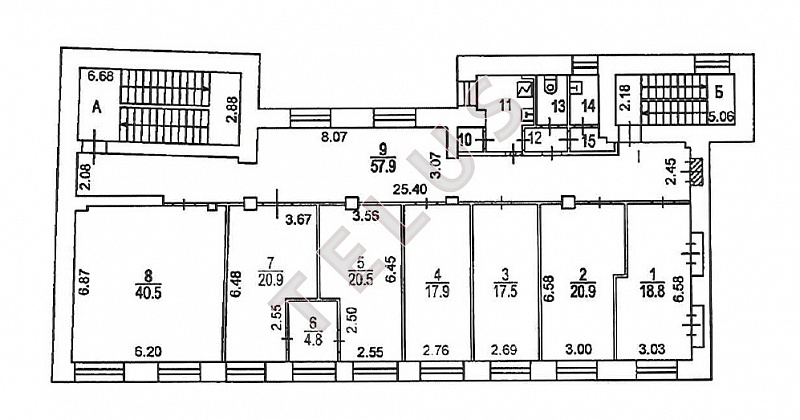 Продается торговое помещение 1317 м², Москва, ул. 6-й Монетчиковский, 8 стр.1, ID объекта 7859 - 13