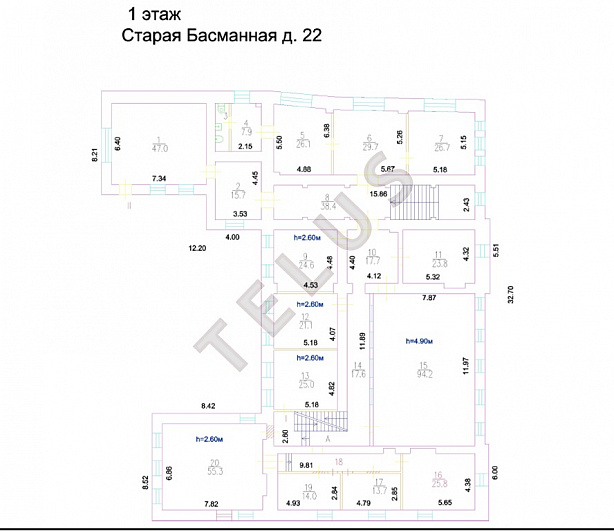   ул. Старая Басманная, 22.Здание, ID объекта 7800 - 6