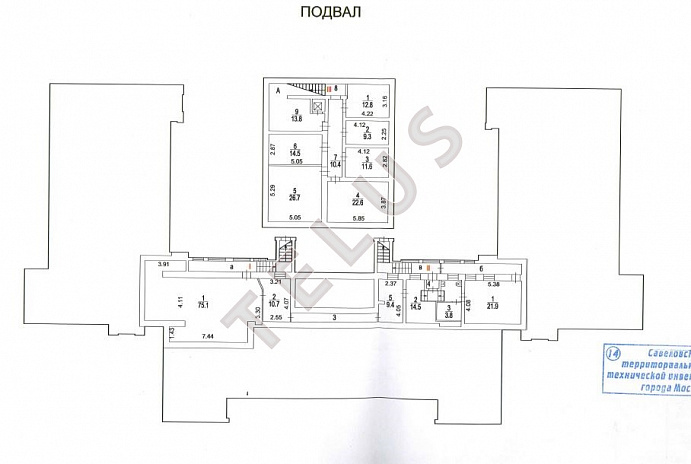   пл. Борьбы, 13а.Офисные помещения, ID объекта 4581 - 7