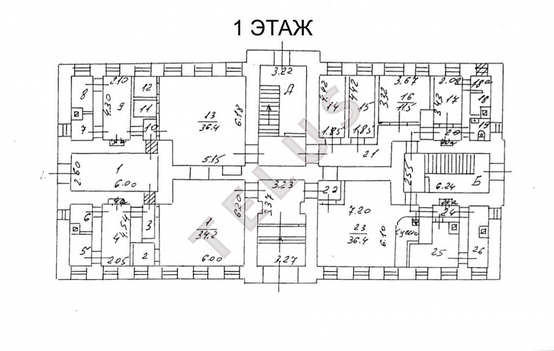 Продается торговое помещение 1558.30 м², Москва, пр-кт Комсомольский, ID объекта 7812 - 22