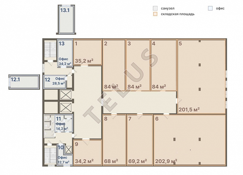 Продается склад 5583.40 м², МО, Город Жуковский ул. Луч, 6, ID объекта 7866 - 16