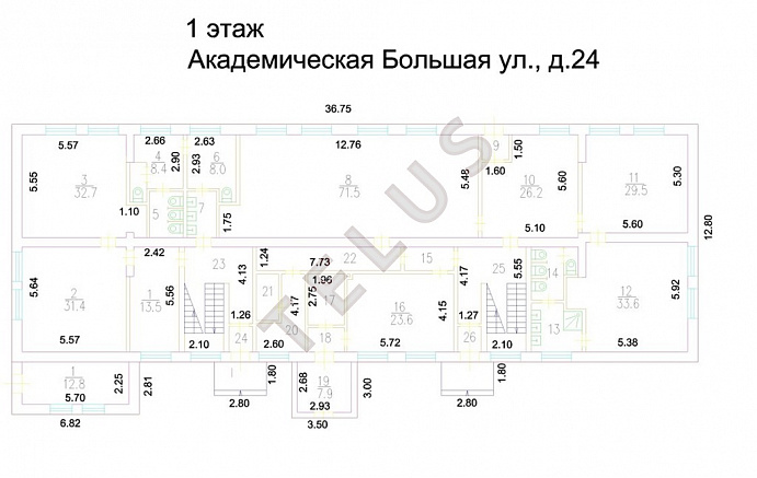   ул. Большая Академическая, 24.Здание, ID объекта 8092 - 9
