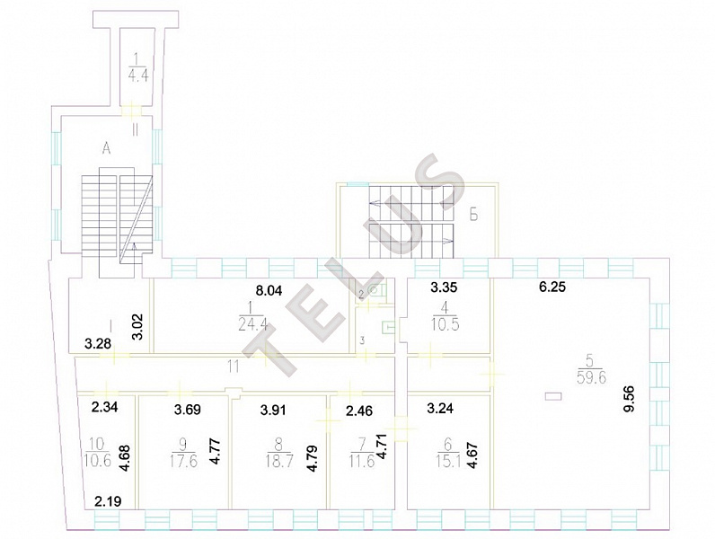 Продается торговое помещение 1216.90 м², Москва, ул. Гиляровского, 10с1, ID объекта 7799 - 9