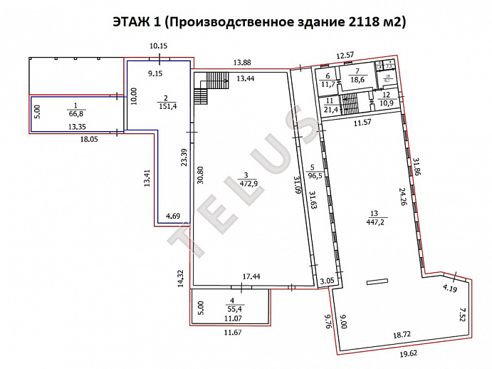 Город Пушкино,  ул. Льва Толстого, 12.Производственные помещения, ID объекта 6653 - 52