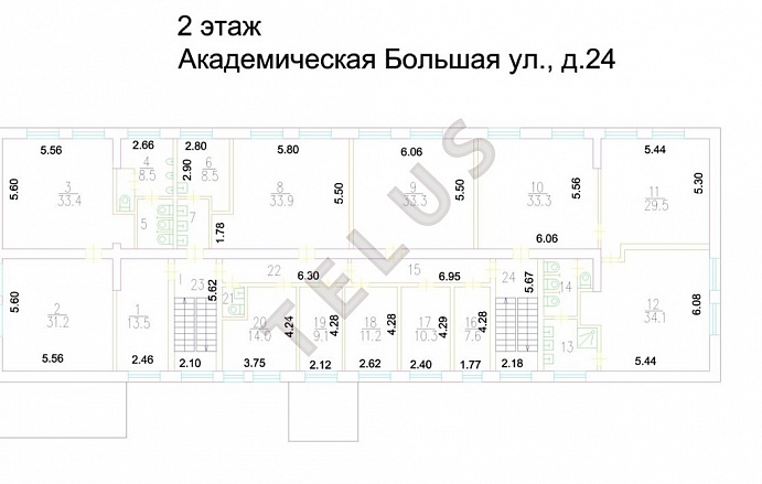   ул. Большая Академическая, 24.Здание, ID объекта 8092 - 7