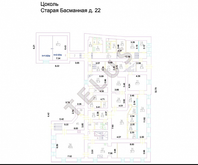   ул. Старая Басманная, 22.Здание, ID объекта 7800 - 12