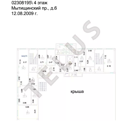 Продается торговое помещение 2710 м², Москва, переезд 1-й Мытищинский, 6, ID объекта 7815 - 7