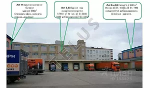 Производственно-складской комплекс в городе Тула, на улице Луначарского, общей площадью 12 115,6 кв. м. Земельный участок 2.1 Га, 3 этажа, высота пото...