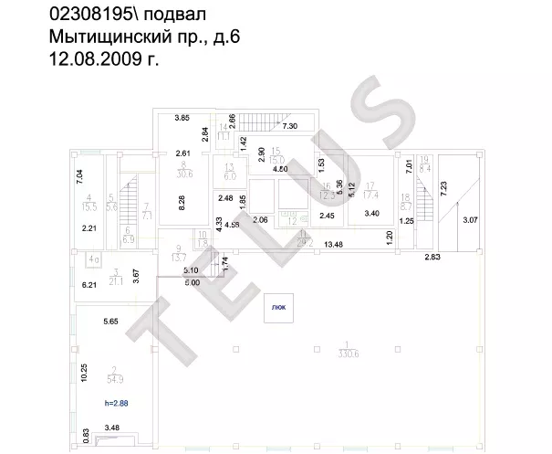 Продается торговое помещение 2710 м², Москва, переезд 1-й Мытищинский, 6, ID объекта 7815 - 8