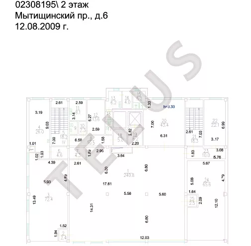 Продается торговое помещение 2710 м², Москва, переезд 1-й Мытищинский, 6, ID объекта 7815 - 5