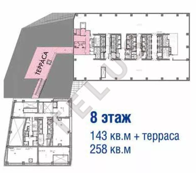 Продается офис 2539.70 м², Москва, проезд Красногвардейский 1-й, 21 стр 1, ID объекта 3045 - 7